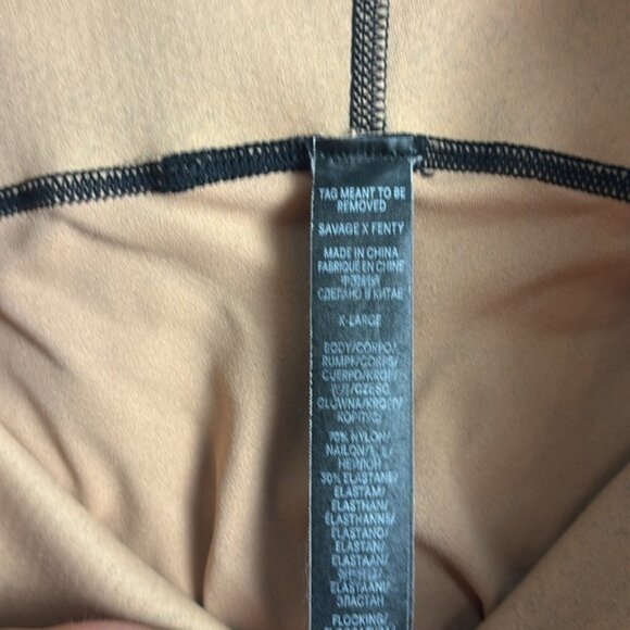 Savage X Fenty Rihanna black and nude leggings, size XL, excellent condition - Picture 8 of 11